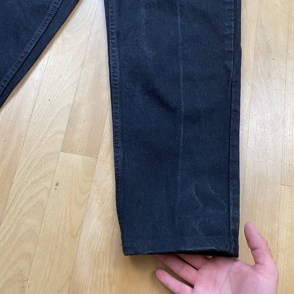 Vintage VTG Y2K Levis SilverTab Baggy Fit Wide Leg Jeans Black - Picture 5 of 10